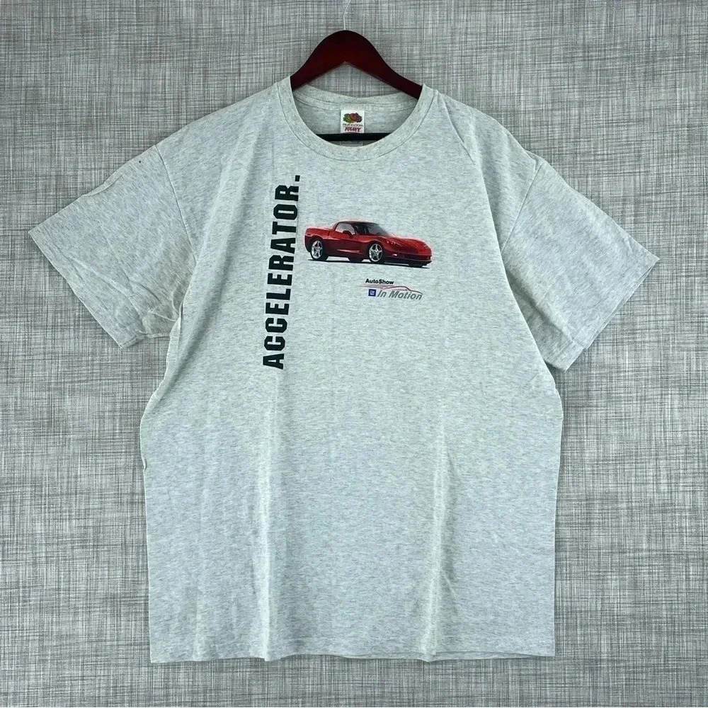 Y2K GM Autoshow Shirt Mens Size XL Short sleeve *flaws 2519